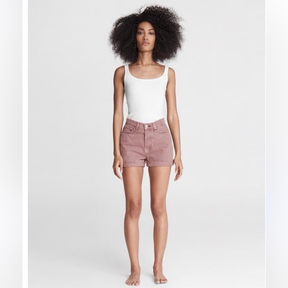 rag & bone Pants - rag & bone Maya High Waisted Shorty Shorts